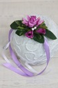 Ручной букет котильон дикая роза ФИОЛЕТОВЫЙ свадебный шар