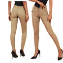 W752 БЕЖЕВЫЕ ЖЕНСКИЕ БРЮКИ НА БЕДРАХ M