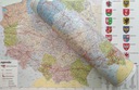 Настольный коврик MAP OF POLAND 70x50 Противоскользящий
