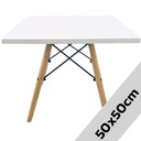 Kuchynský stolík moderný drevený štvorcový 80x80 cm Hrúbka pracovnej dosky 1.5 cm