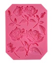 Силиконовая форма для отливки цветов, роз.