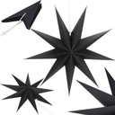 БУМАЖНАЯ ЗВЕЗДА РОЖДЕСТВЕНСКАЯ ЗВЕЗДА ЧЕРНАЯ 60см