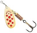 MEPPS COMET GOLD & RED DOTS Nr.4 / 8 g THE ORYGINAL PACKED WORLD'S #1 LURE