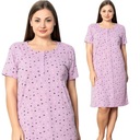 НОЧНАЯ РУБАШКА БОЛЬШОГО РАЗМЕРА С КОРОТКИМ РУКАВОМ/4 ПУГОВИЦАМИ