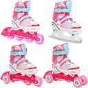 Роликовые коньки Роликовые коньки 4в1 RAVEN Zoya 34-37 LED Wheels