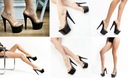 Женские черные эротические сандалии на платформе на высоком каблуке, туфли для танцев на пилоне 37