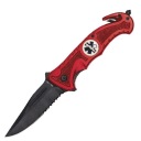 Нож складной спасательный Mil-Tec Rescue Red (153230)