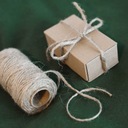 Натуральная декоративная джутовая нить для упаковки садовых подарков, 3мм 50м