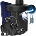 ELEKTRYCZNA POMPKA DO BASENU PIŁKI MATERAC 12V + KOŃCÓWKI ROWERU AUTA