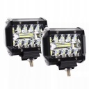 2ШТ ПОТУЖНА ФАРА LED (СВІТЛОДІОД) АВТОМОБІЛЬНА РОБОЧА СКЛО HARTOWANE ГАЛОГЕН 480W 12V  фото 13