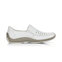 Туфли RIEKER, женские кожаные туфли, белый L1765
