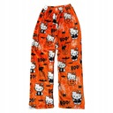 Hello Kitty Flannel Pyžamo Dámske teplé nohavice Stredová část (výška v páse) iná