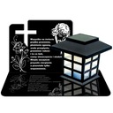 SOLARNY ZNICZ LED PODSTAWKA STATUETKA NA CMENTARZ GRÓB DUŻA