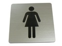 Пиктограмма ЖЕНСКОГО ТУАЛЕТА НА ДВЕРНОЙ ТАБЛИЧКЕ WC