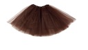 SPÓDNICZKA TIULOWA SPÓDNICA podszewką 40cm BRĄZOWA