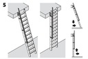 Schody Drewniane Przesuwne na Poddasze Drabinowe NA MAGAZYNIE Odległość między stopniami 23 cm