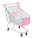 Ручная тележка-толкатель розовая 14,5 x 9,5 x 14 см