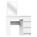 Kozmetický toaletný stolík 90cm biely pravý T-6/SL 50x60 AKD Kód výrobcu T-6/SLCLPBIA