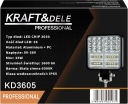 ФАРА РОБОЧА ФАРА ЗАДНЕГО ХОДА ПРОТИВОТУМАННАЯ КВАДРАТ 25W 16 СВЕТОДИОДНЫЕ 1600 LM 9-36V  фото 8