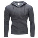 LUC02 r. M ОДНОТОННАЯ ТОЛСТОВКА НА МОЛНИИ С КАПЮШОНОМ