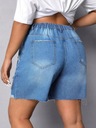 Shein egw przetarcia jeansowe spodenki krótkie jeans dziury 50 Płeć kobieta