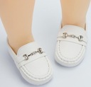 БЕЛЫЕ КРЕЩЕННЫЕ ТУФЛИ CLASSIC Слипоны 19 1SDG