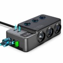 РОЗПОДІЛЮВАЧ ПРИКУРЮВАЧА 12-24V 120W ЗАРЯДНИЙ ПРИСТРІЙ QC PD 5X USB LED (СВІТЛОДІОД)  (18830126953) фото min 13