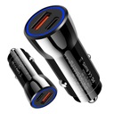 БЫСТРОЕ МОЩНОЕ АВТОМОБИЛЬНОЕ ЗАРЯДНОЕ УСТРОЙСТВО ИСТОЧНИК ПИТАНИЯ 2X USB PD QC 3.0 45 Вт