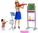 Lalka Barbie nauczycielka muzyki 3+