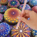 Oshhni Mandala Dotting Tools Набор инструментов для рисования Rock Dot Paint Трафареты Набор инструментов