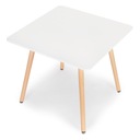 Kuchynský stolík moderný drevený štvorcový 80x80 cm Hĺbka nábytku 80 cm