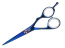 ТИТАНОВЫЕ ПАРИКМАХЕРСКИЕ НОЖНИЦЫ СИНИЕ 5,5