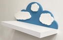 Полка для детской комнаты Hidden Frame Blue Cloud 60х24,5 см