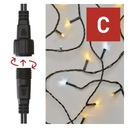 Vianočné LED svetlá teplé+studené IP44 EMOS 10m Motív Žiadny