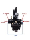 CARBURETOR SUBSTITUTE DELLORTO PHBG 17,5MM MINARELLI 2T AM6 DERBI SENDA  photo 8