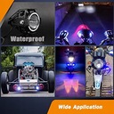 ФАРЫ ДЛЯ МОТОЦИКЛА 1шт 125Вт 3000лм LED PROZOR