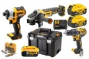 БИТЫ + КОМБИНИРОВАННЫЙ НАБОР ИНСТРУМЕНТОВ DEWALT 3 ШТ. 3X5AH 18 В