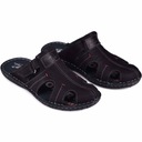 Pánske kožené kryté papuče čierne Kampol veľ.41 Farba podrážky čierna