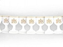 ПРИЧАСТНИЧЕСКАЯ ГИРЛЯНДА белая, 3 метра IHS декорация
