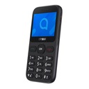 Серый телефон ALCATEL 2020X с зарядной базой для пожилых людей