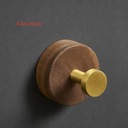 JW Вешалка для одежды из массива дерева с крючком без отверстия