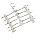 ВЕШАЛКИ ДЛЯ ЮБОК НА ЗАЖИМЕ БЕЛЫЕ ЛЯГУШКА 10 ШТ.