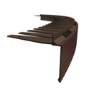 Балконный профиль FLEXI STONE с водоотводом КОРИЧНЕВЫЙ