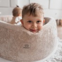 Сухий Басейн Круглий Без Кульок 90x30 Пінополіуретан Сірий Велюр Преміум Misioo