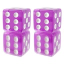 НАБОР ИЗ 2 КУБИКОВ ДЛЯ РПГ D6, ШЕСТИГРАННЫЕ ОЧАРОВАТЕЛЬНЫЕ ФИОЛЕТОВЫЕ КУБИКИ 1,8 СМ