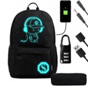 РЮКЗАК МОЛОДЕЖНО-ШКОЛЬНЫЙ, СВЕТЯЩИЙСЯ, ОТРАЖАЮЩИЙ, USB