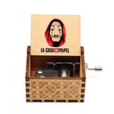 ДЕРЕВЯННАЯ МУЗЫКАЛЬНАЯ ШКАТУЛКА БУМАЖНЫЙ ДОМ