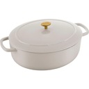 Овальный чугунный горшок Ballarini Bellamonte, цвет слоновой кости, 7,5 л.