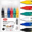 MARKERY ARTYSTYCZNE TOMA MAZAKI Z FARBĄ AKRYLOWĄ ZESTAW 6 SZT ETUI PISAKI