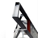Односторонняя трехступенчатая алюминиевая лестница ALTREX